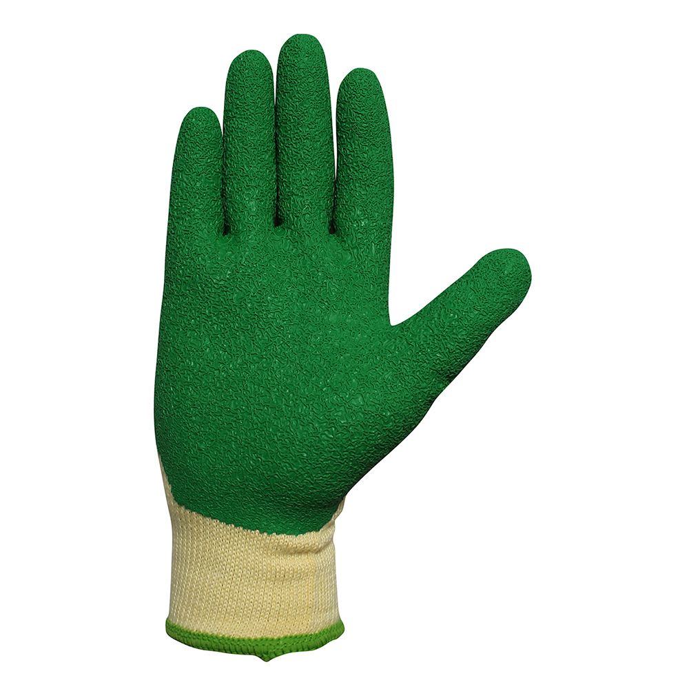Luva de poliéster com palma de látex para jardinagem, T-09 - Image 2