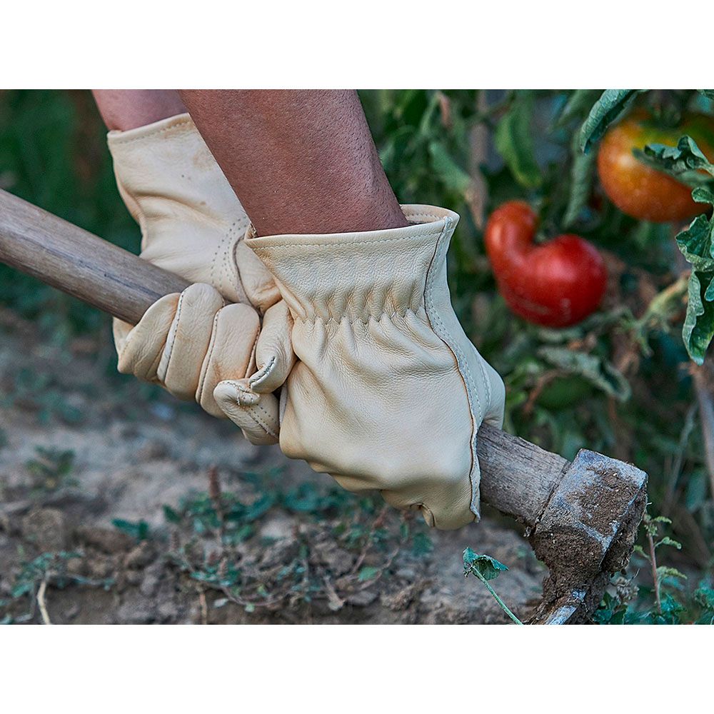 Luva de jardinagem reforçada em couro bovino integral, T-10 - Image 3