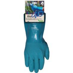 Luva de PVC de tripla camada, COR areia, forro de algodão, para irrigação de jardim, T-08