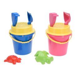 NULL Conjunto balde de praia infantil 17cm com 5 acessórios