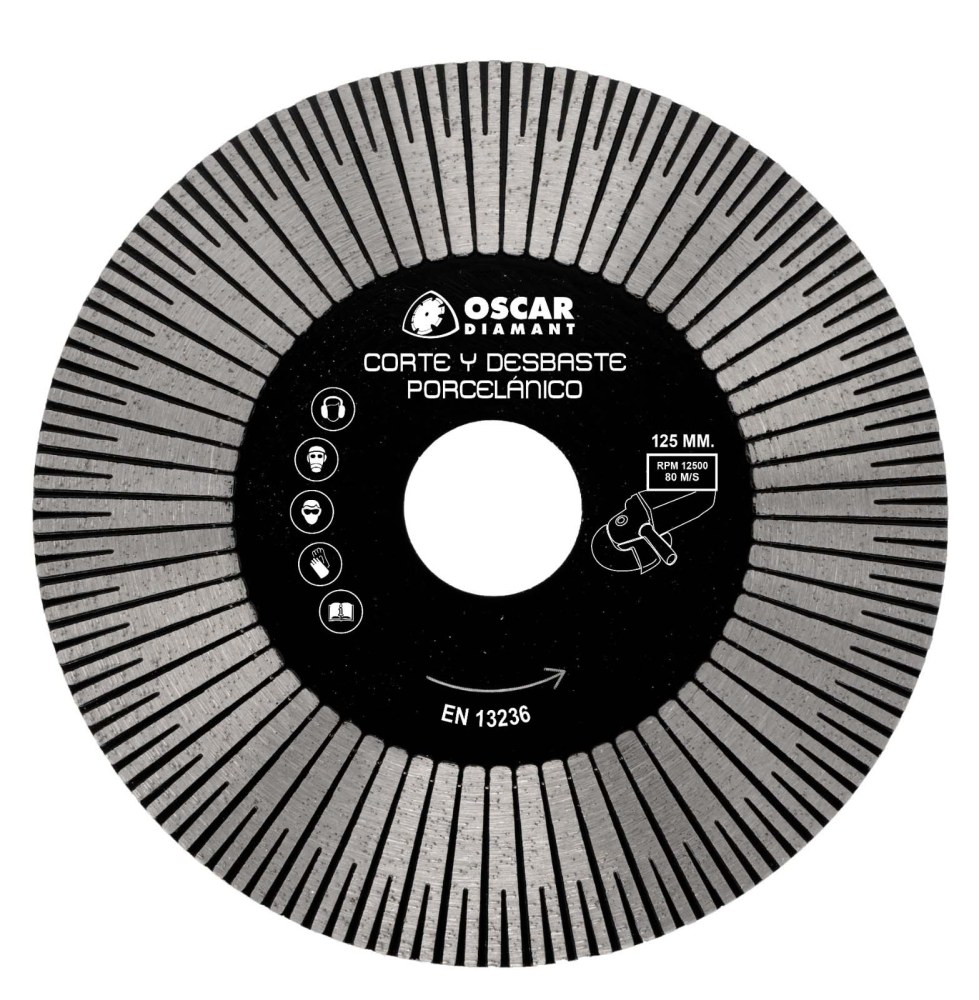 Disco corte y desbaste porcelanico pro ø125 x 20 x 22,2 mm