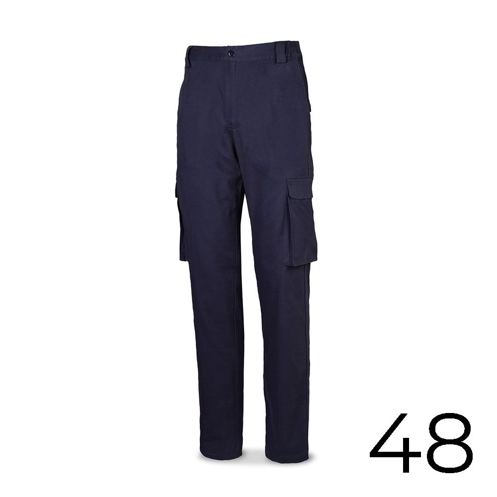 Calças strech 98% algodão 2% elastano 240g azul marinho tamanho 48 588PBSAM/48