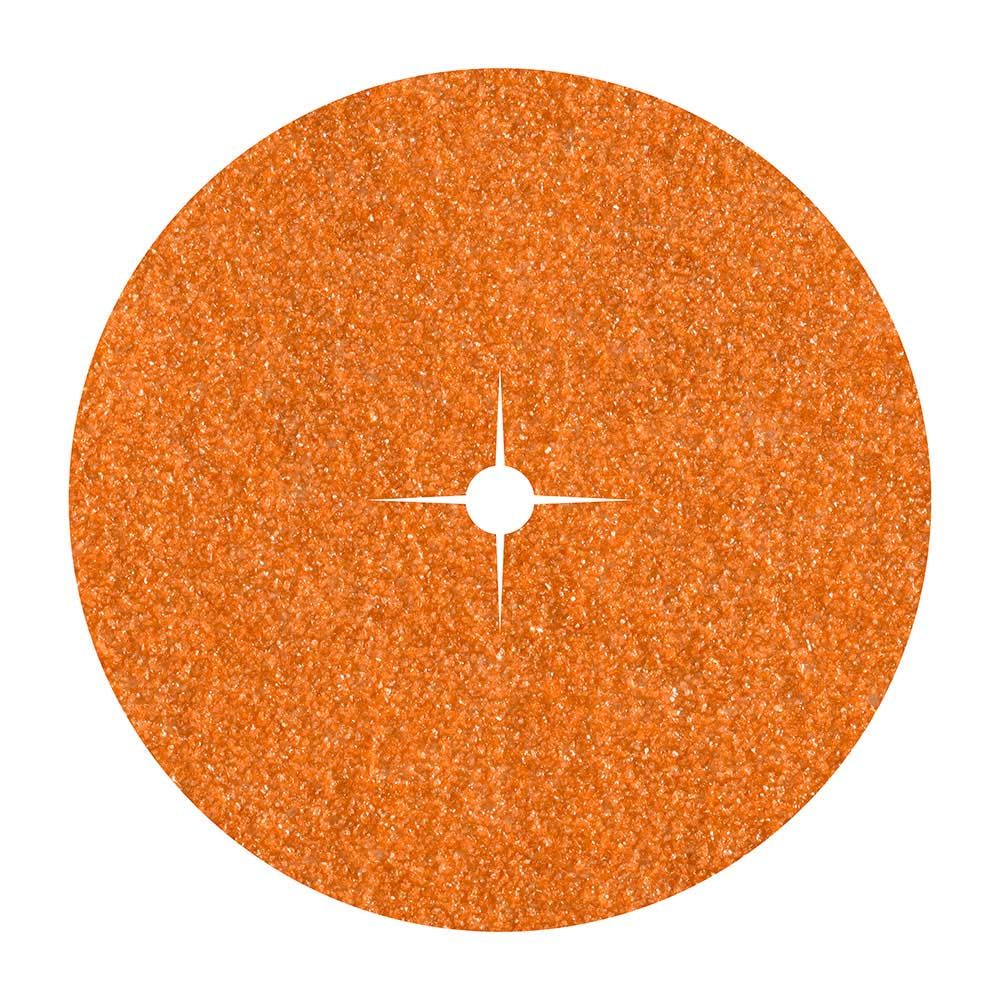 Discos de papel abrasivo de corindón Ø125 mm, grão 120, 10 un