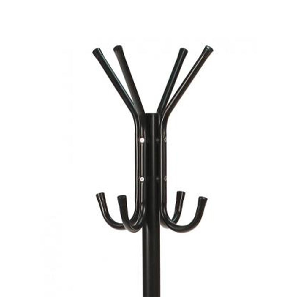 Cabide de pé com 8 ganchos core preto 172x48cm - Image 2