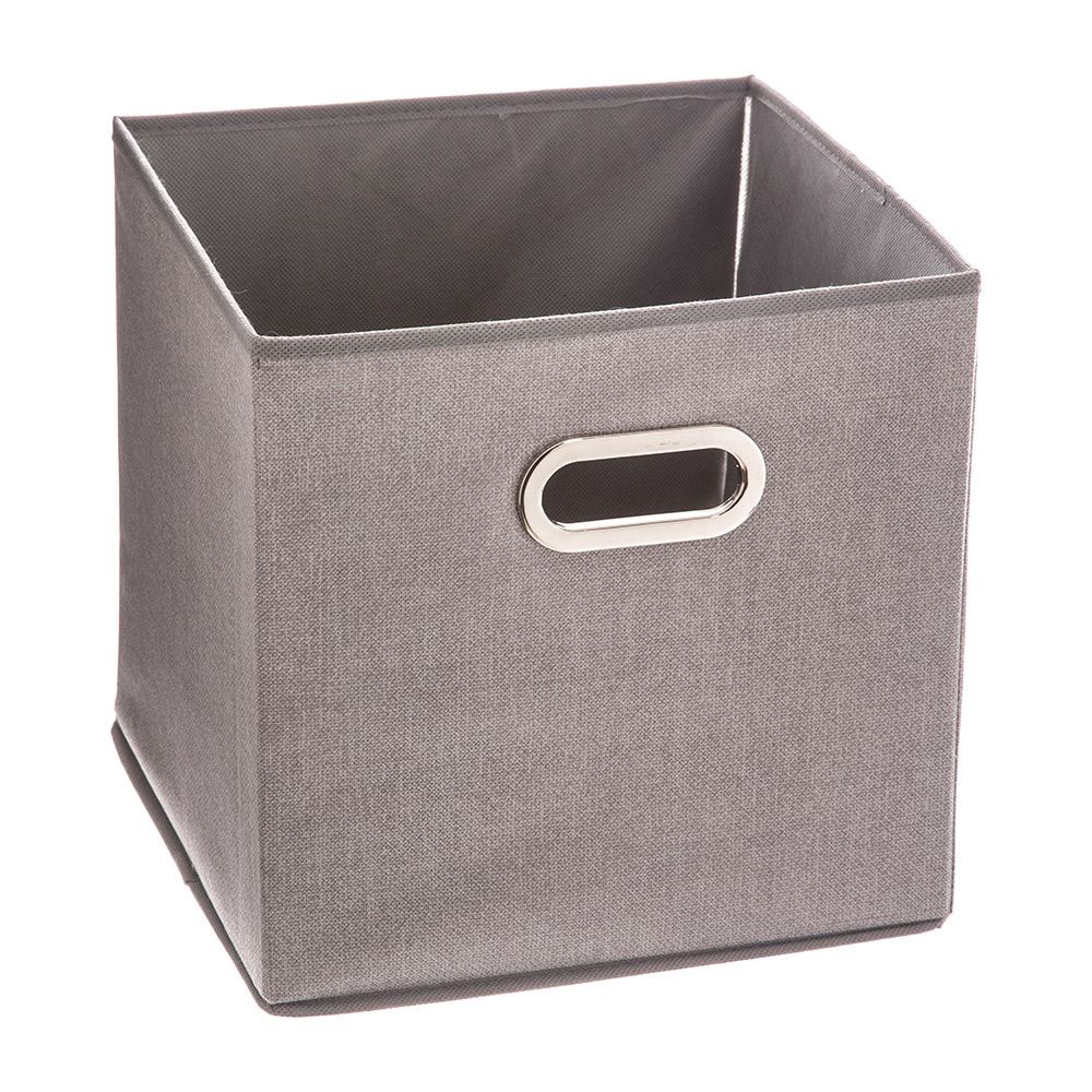 Caixa organizadora cor canela clara para prateleira 31 x 31 cm