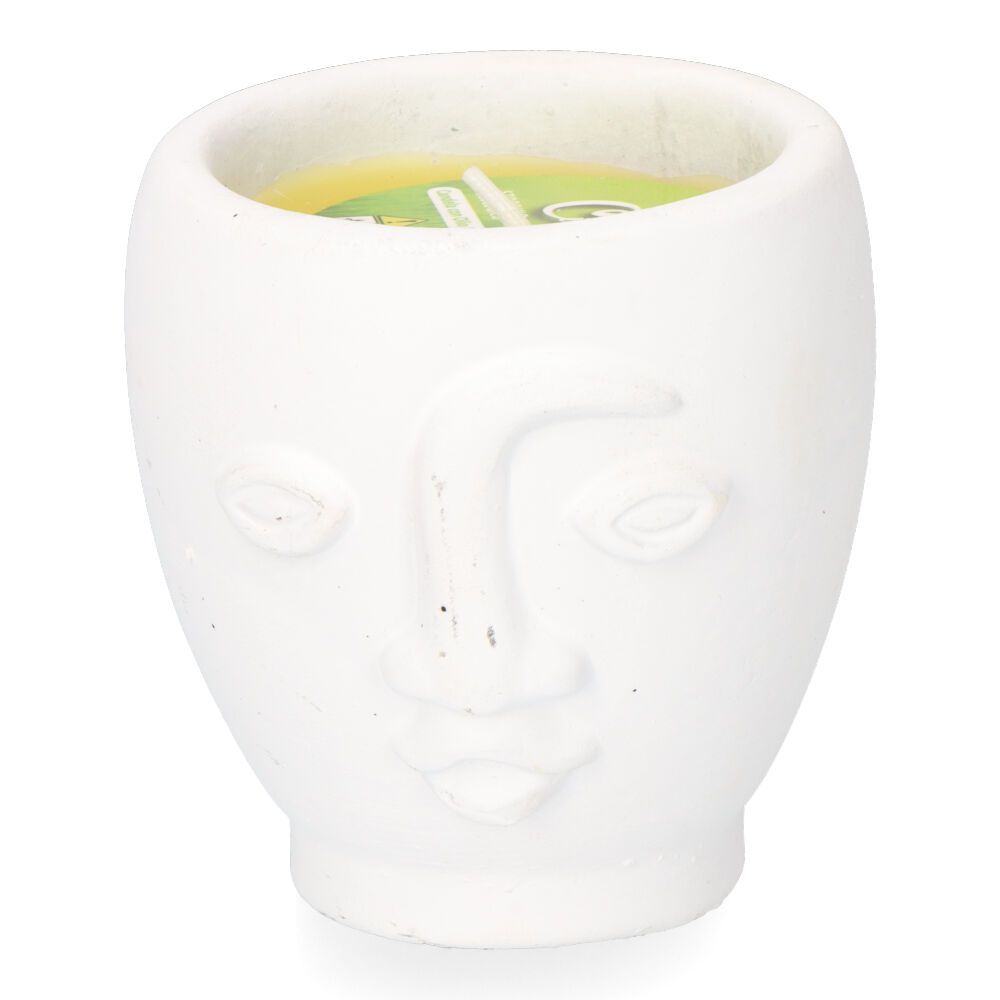 Vela de citronela terracota caras cores sortidas - Image 2