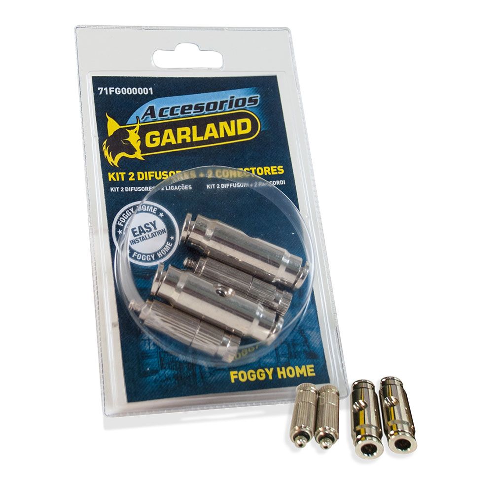 Difusores + 2 conectores ¼ POL, KIT 2 unidades