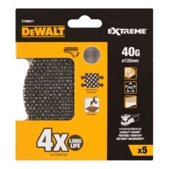Lixas de malha autoadesiva para lixadoras orbitais Ø125 mm, grão: 40,  5 un