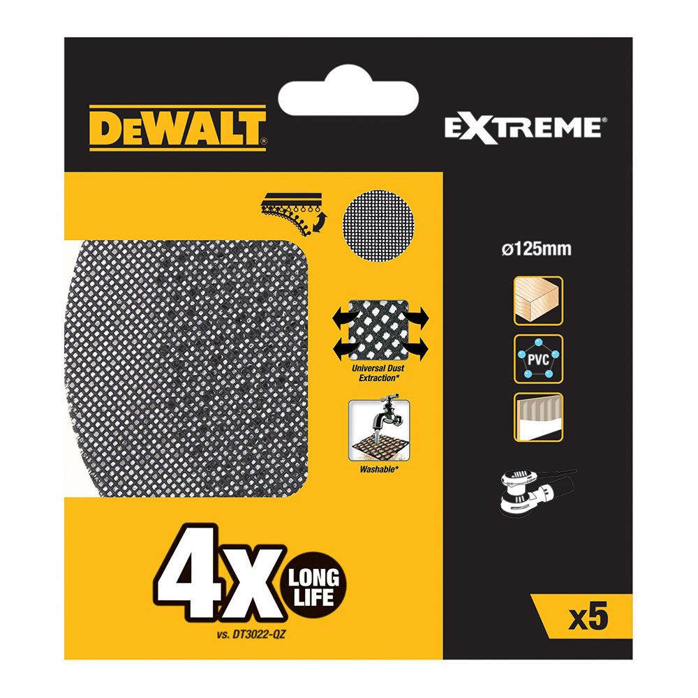 Lixas de malha autoadesiva para lixadoras orbitais Ø125 mm, grão: 60, 5 un