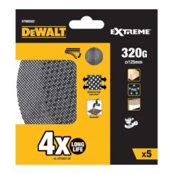 Lixas de malha autoadesiva para lixadoras orbitais Ø125 mm, grão: 320, 5 un