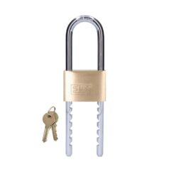Cadeado de latão 60 mm, arco regulável de 67-167 mm, blister