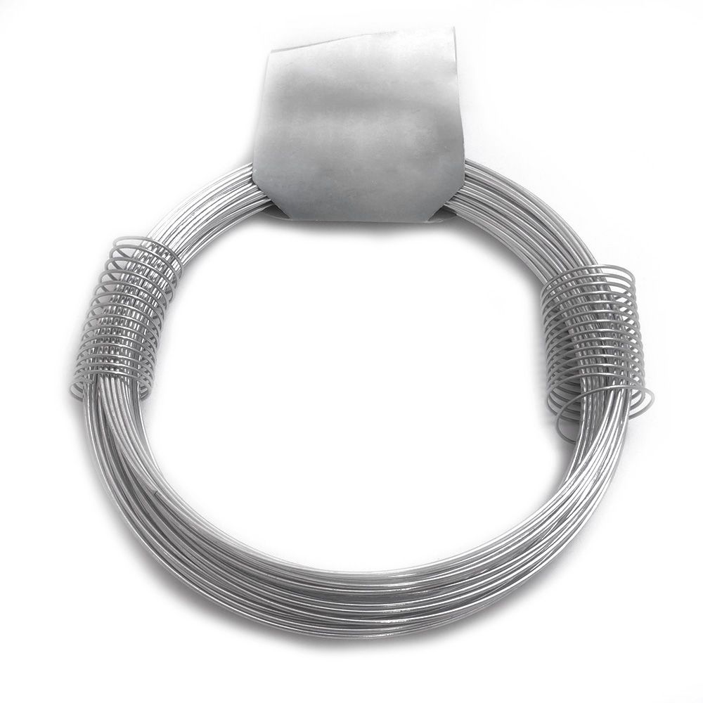 Arame zincado N° 8, 200 GR, calibre 1,30 mm x 20 m