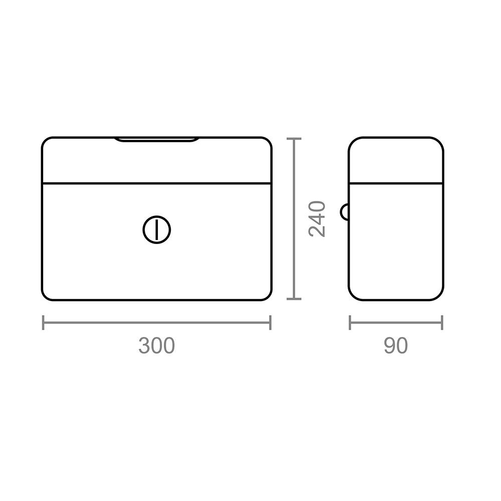 Cofre CFC09 300x240x90mm preto M13402 micel - Image 3