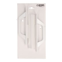 Cabo reto com placa, modelo 6804, alumínio com acabamento branco, 200 x 25 mm, 2 unid., blister