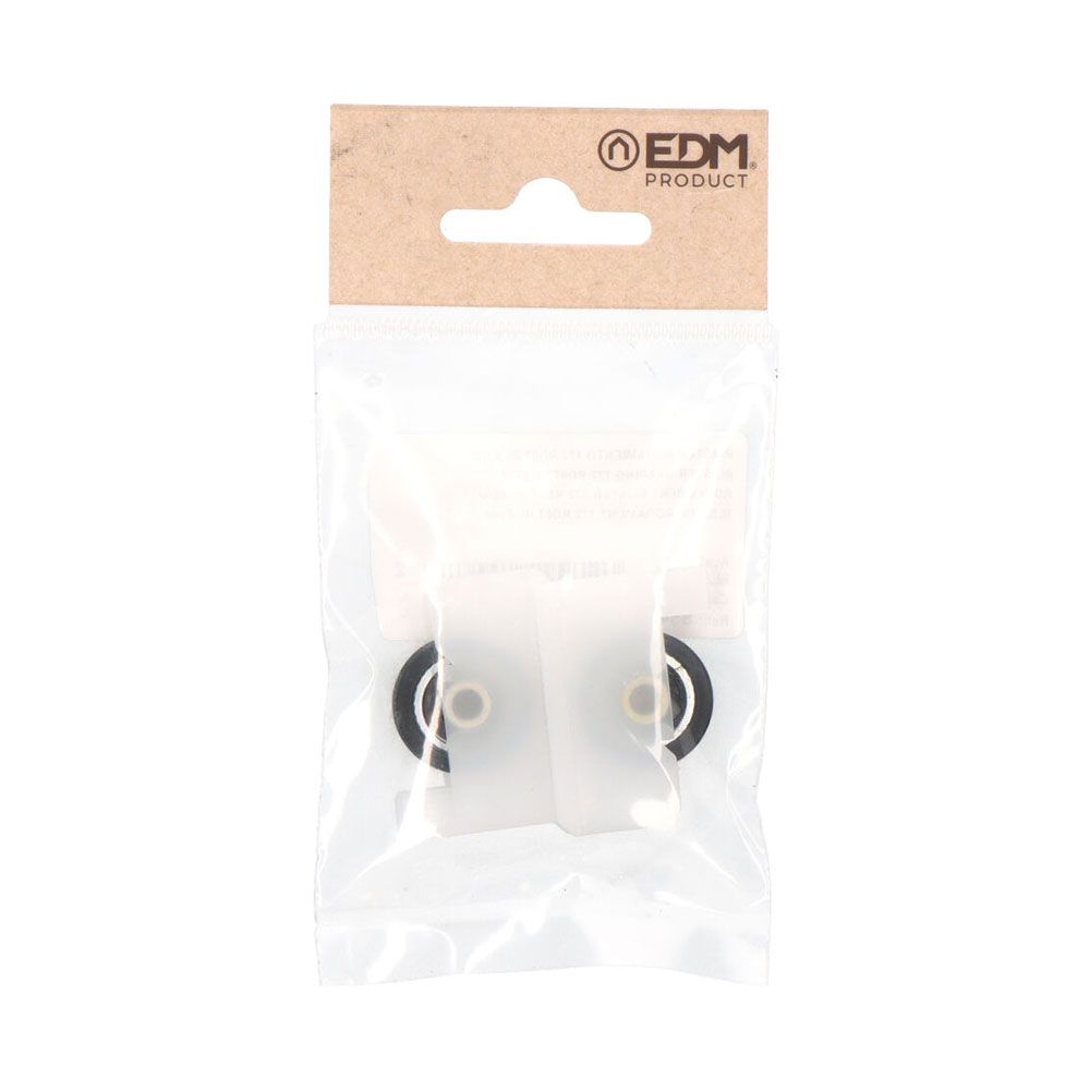 Rodamiento, modelo 172 rd07, de nylon con acabado blanco, 37 x 11 x 25 mm, 2 uds, blister - Image 2