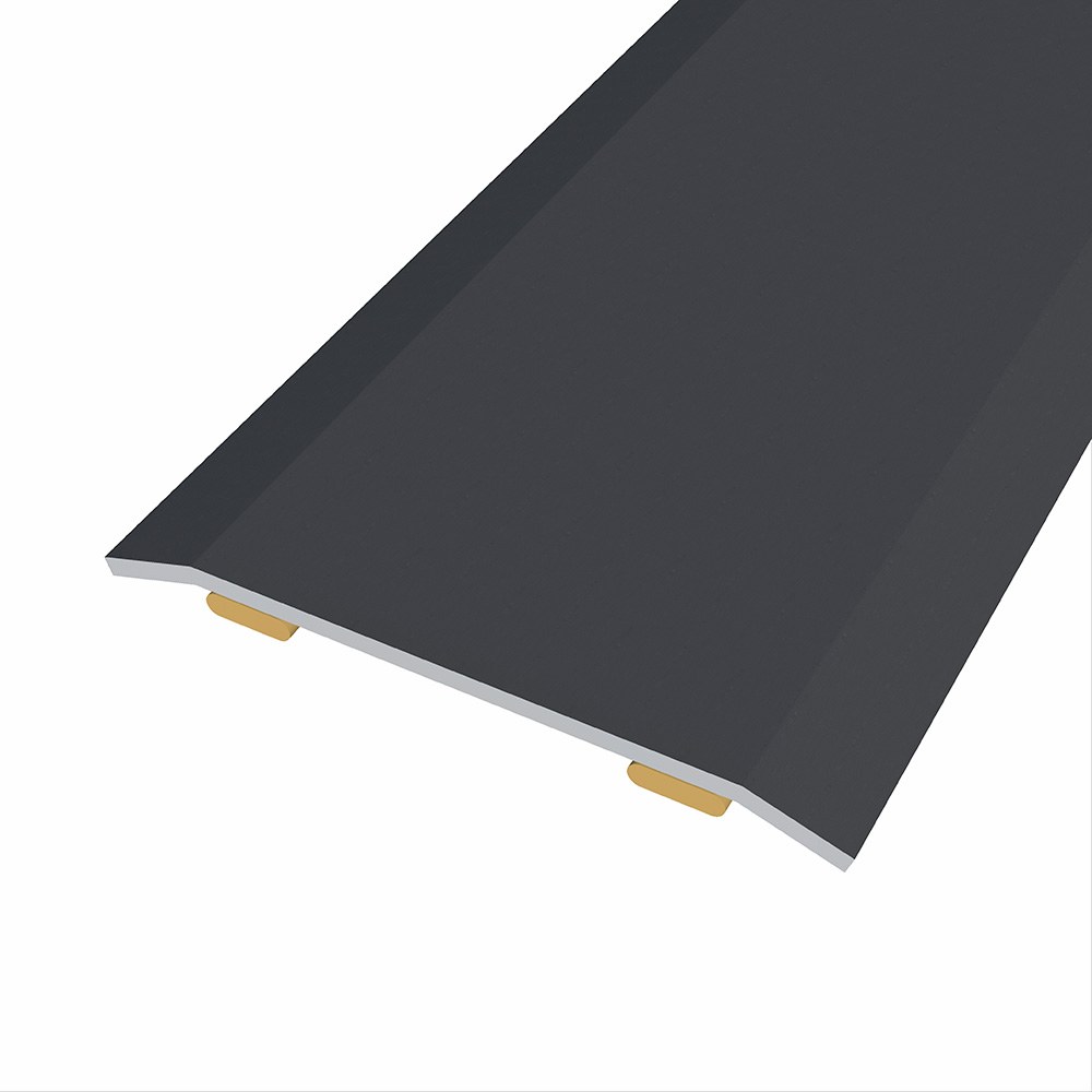 Junta aço para mesmo nível, 40 x 3,5 mm, adesiva, flooring, preta, 83 cm