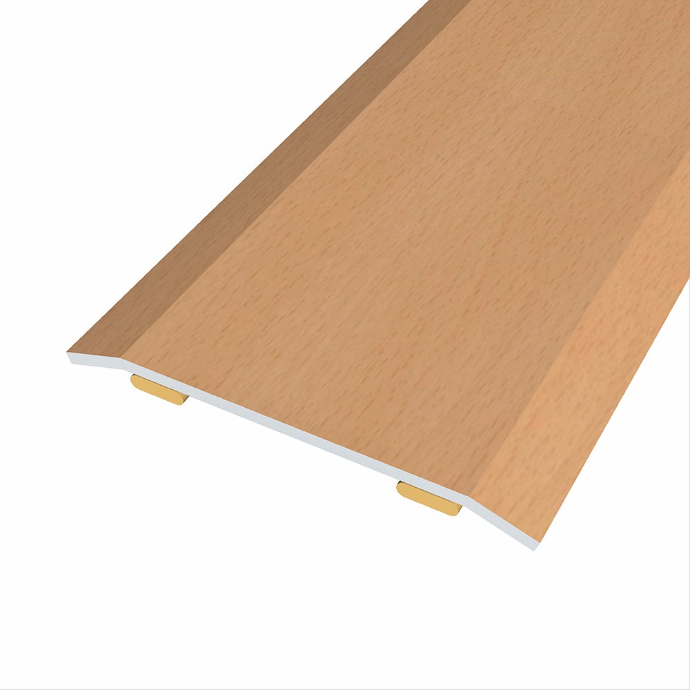 Junta de aço para mesmo nível, 40 x 3,5 mm, adesiva, flooring, faia clara, 166 cm
