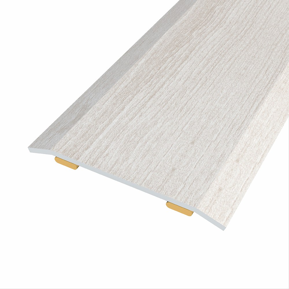 Junta de aço para mesmo nível, 40 x 3,5 mm, adesiva, flooring, carvalho cinza, 166 cm