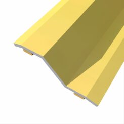 Junta de aço para desníveis 8-14 mm, adesivo, piso, dourado, 83 x 3,6 cm