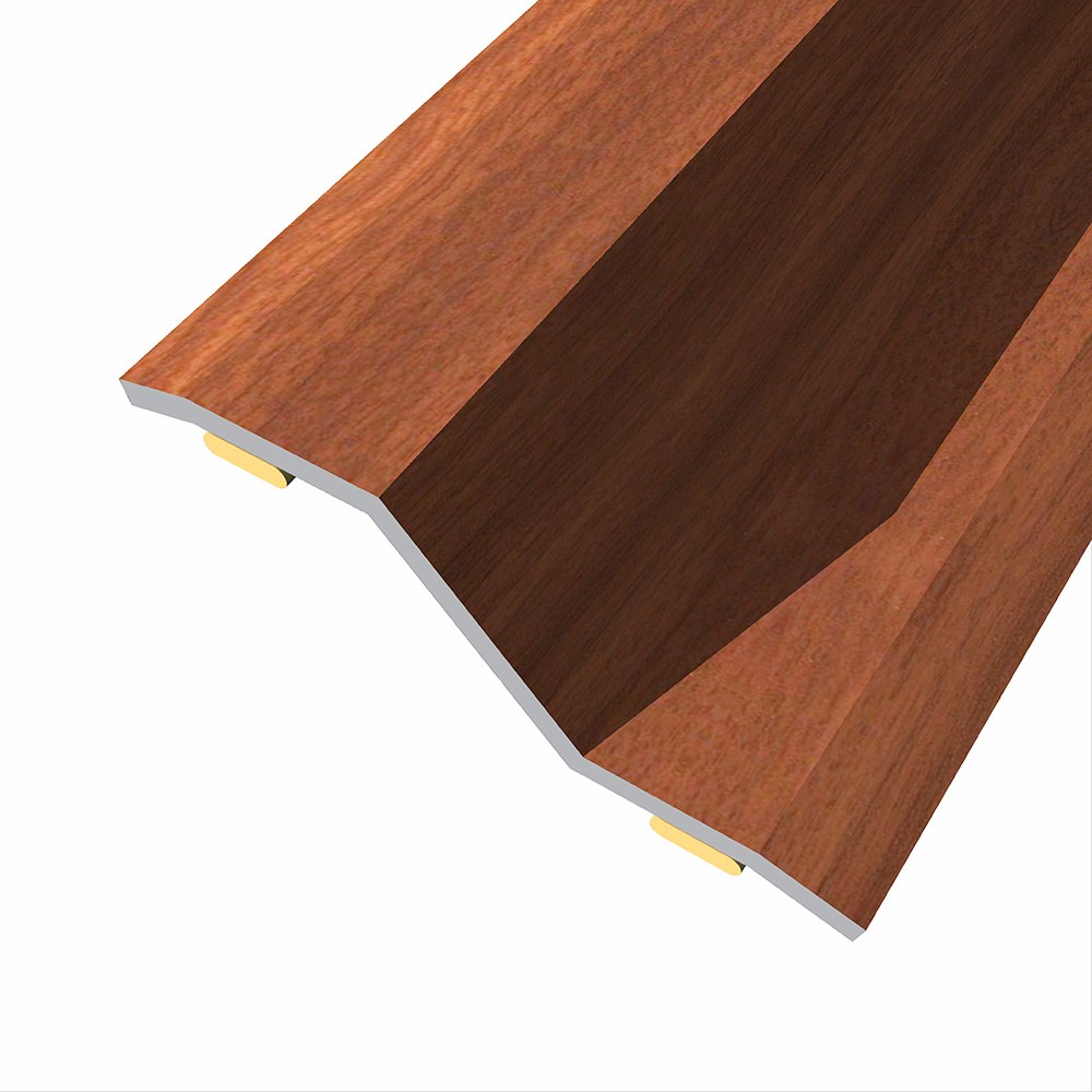 Junta de aço para desnível 8-14 mm, adesiva, flooring, sapeli, 83 x 3,6 cm