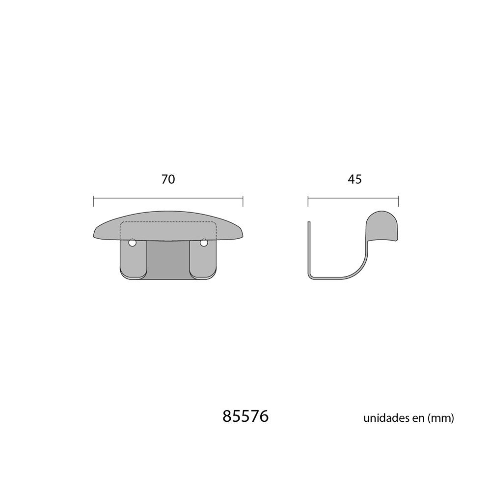 Cabide para roupa INOX 2 unid. - Image 2