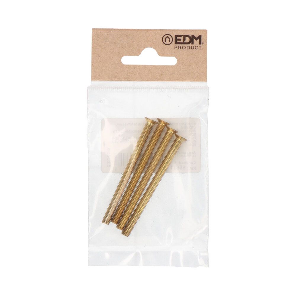 Parafuso de cabeça cilíndrica em aço latonado TRN16 M5 x 65 mm, 4 un - Image 2