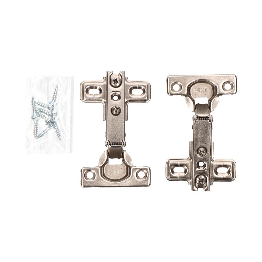 Dobradiça de copo, reta, modelo BC01, aço zincado, 26 mm, 2 un, blister