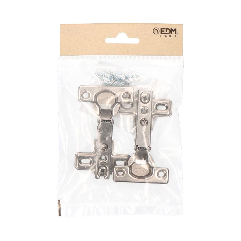 Dobradiça de copo, reta, modelo BC01, aço zincado, 26 mm, 2 un, blister - Image 2