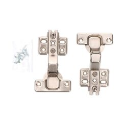 Dobradiça copo 45°, modelo bc09, aço com acabamento zincado, 35 mm, 2 peças, blister