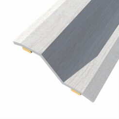 Junta de aço para desnível 8-14 mm, adesiva, flooring, carvalho cinzento, 83 x 3,6 cm