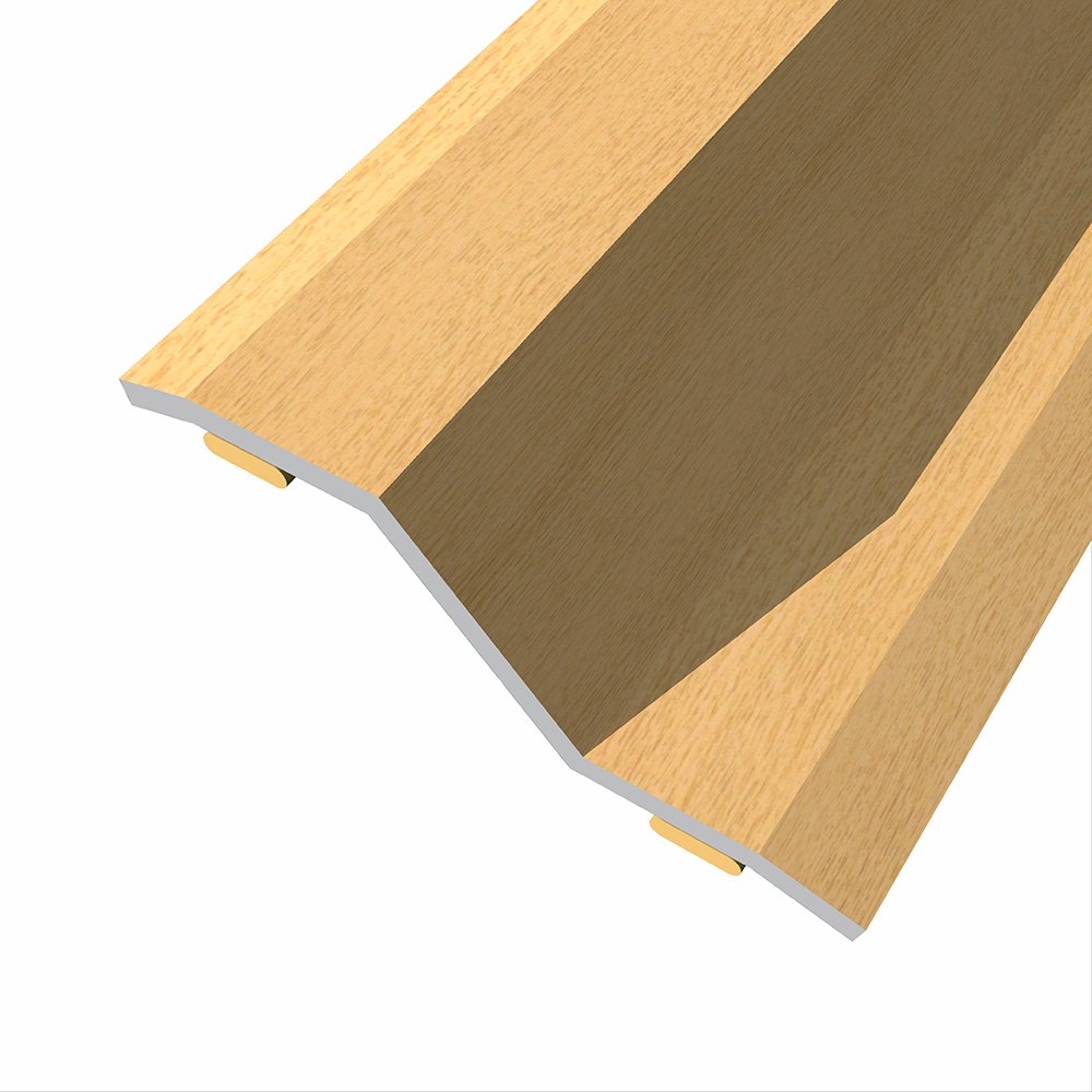 Junta de aço para desnível 8-14 mm, adesiva, flooring, carvalho rústico, 166 x 3,6 cm
