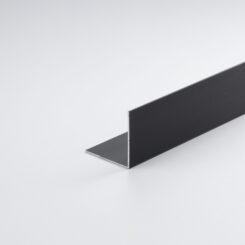 Perfil angular DIY em alumínio escovado preto, 2000 x 30 x 30 mm