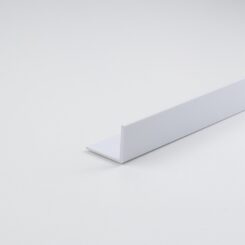 DIY ângulo l perfil cetim branco pvc 1000 x 20 x 10 mm