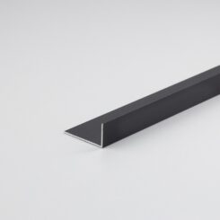 Perfil bricolagem ângulo l alumínio preto mate 1000 x 30 x 15 mm