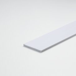 Perfil DIY, tira de PVC branco acetinado, 1000 x 30 x 3 mm