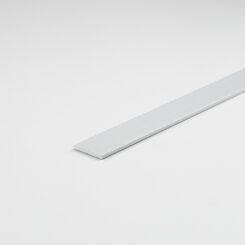 Perfil de alumínio plano para montagem DIY, prata, 1000 x 30 x 2 mm