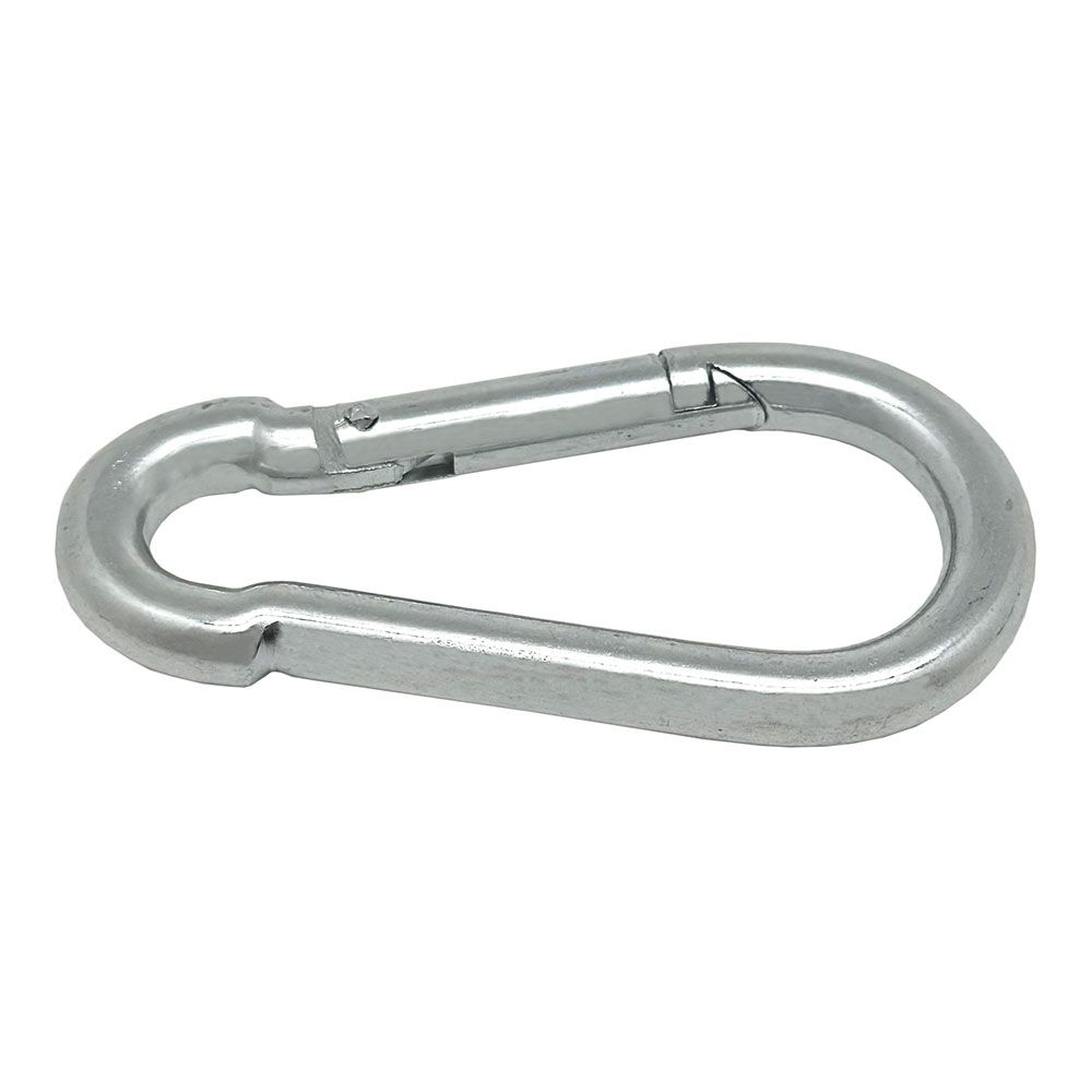 Mosquetão bombeiro sem fechadura, MSQ01, aço galvanizado, 7 x 70 mm. 2 unidades