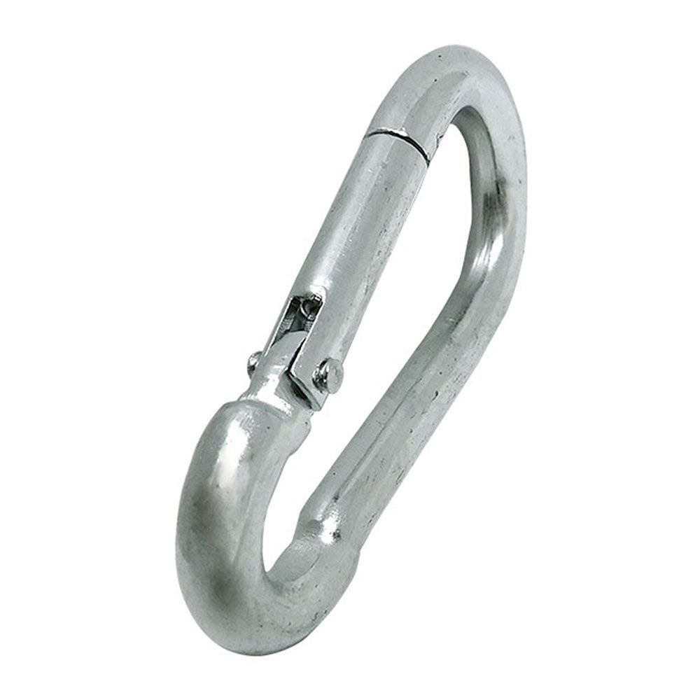 Mosquetão bombeiro sem fechadura, MSQ01, aço galvanizado, 7 x 70 mm. 2 unidades - Image 2