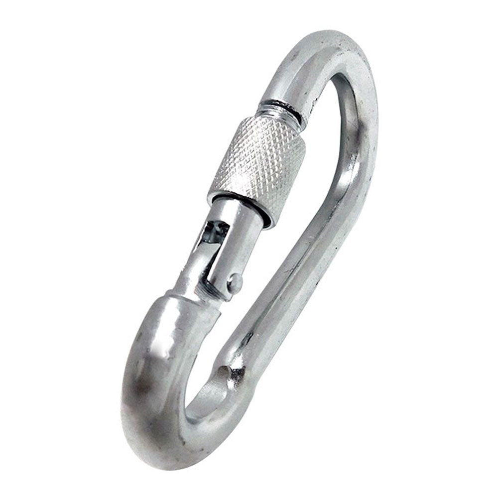 Mosquetão de bombeiro com segurança, MSQ02, aço galvanizado, 7 x 70 mm. 2 unidades - Image 2