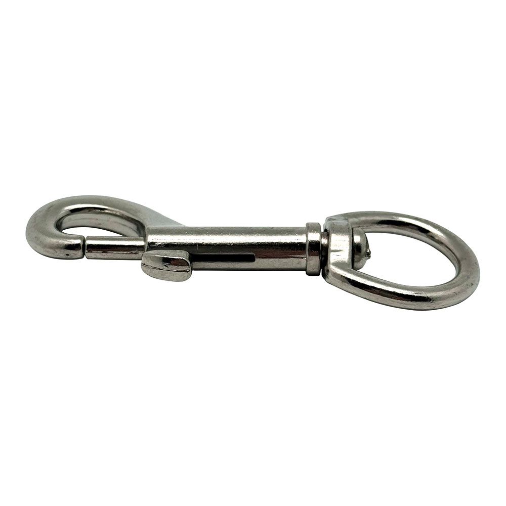 Anel chaveiro mosquet, MSQ05, aço niquelado, 3/4", 82 mm - Image 2