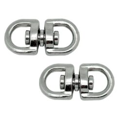Anel giratório AP12, aço niquelado, 3/8" 10 mm. 2 unidades