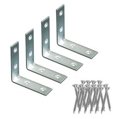 Ângulo de reforço AN02, aço zincado  , 100 x 100 x 15 mm. 4 unidades