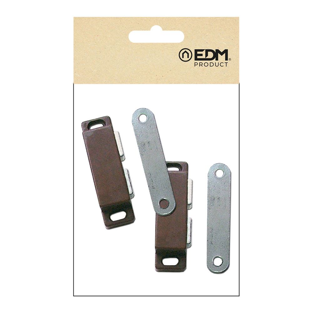 Fecho magnético IM02, castanho, 42 x 18 mm, 2 unidades - Image 2