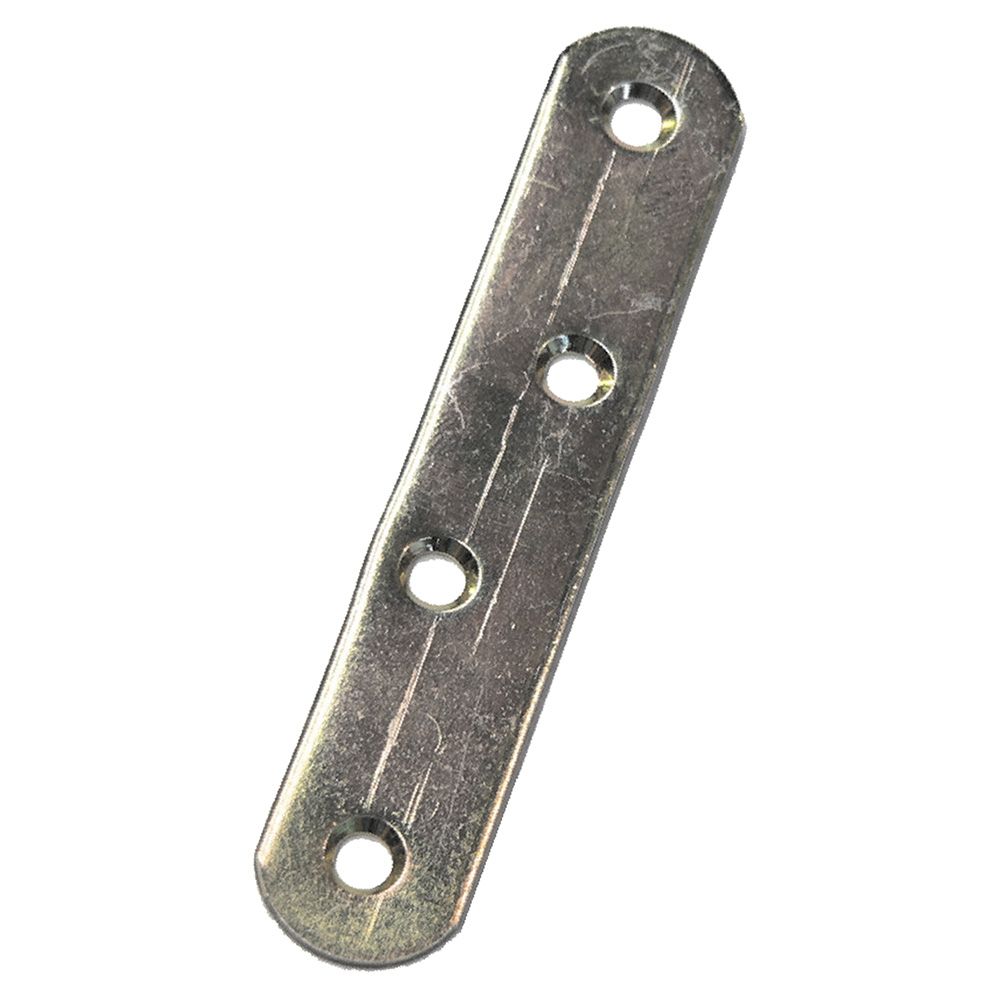 Placa reta união PLC01 bicromado PLC01 115 x 19 mm
