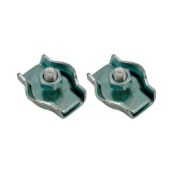 Abraçadeira plana simples, modelo sjt03, fabricada em aço com acabamento galvanizado, 18 x 14 x 14 mm, 2 unid., blister