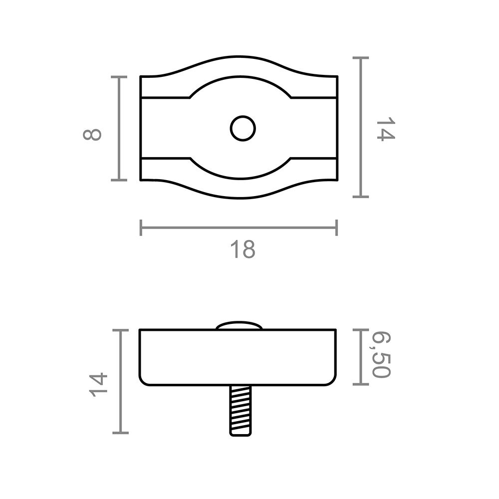 Abraçadeira plana simples, modelo sjt03, fabricada em aço com acabamento galvanizado, 18 x 14 x 14 mm, 2 unid., blister - Image 2
