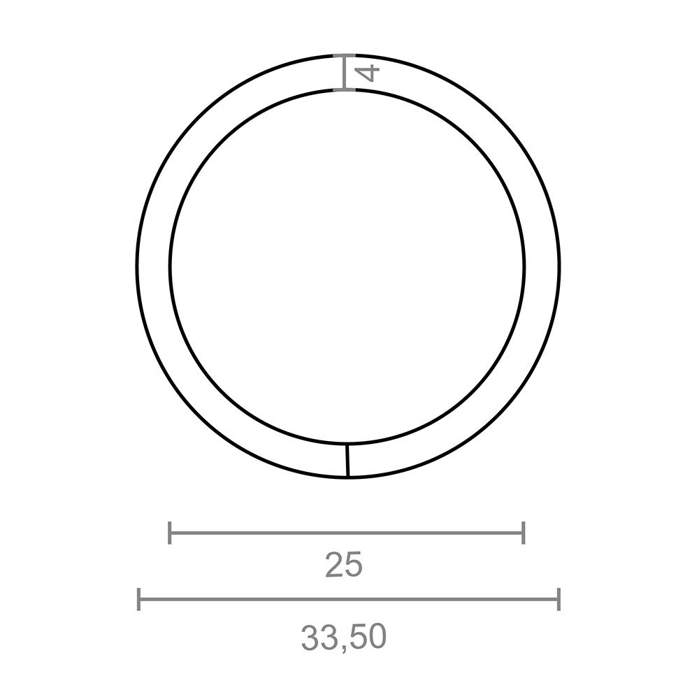 Argola soldada AP14, 4 x 25 mm, zincada, blíster 4 unidades - Image 2