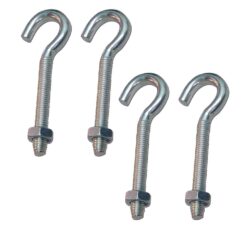 Camarão aberto com porca HM02, M4 x 30 mm, zincado, blíster 4 unidades