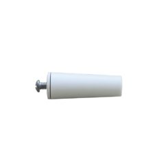 Batente conico para persiana branco 40 mm, 25 unidades