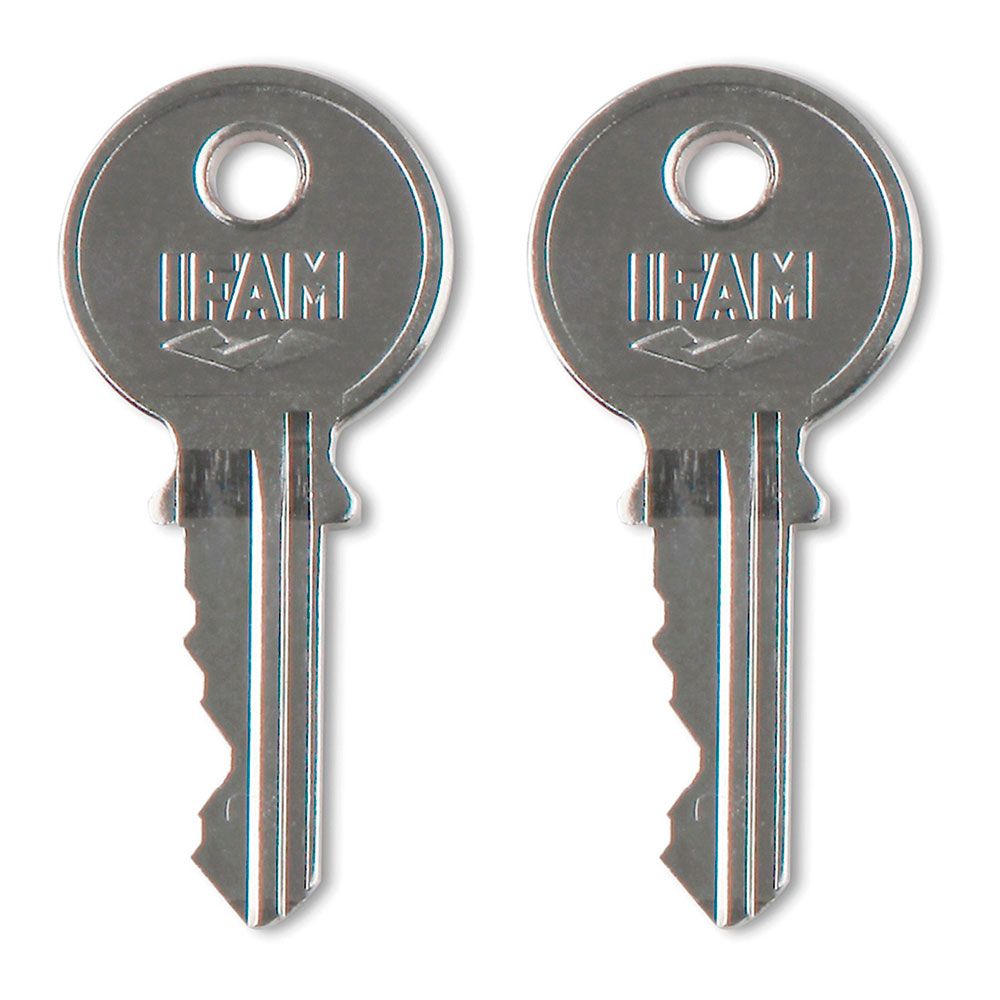 Cadeado K50. latão. 50mm. com 2 chaves. arco normal. ifam - Image 3